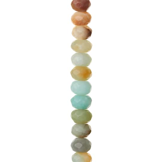 12 Pack: Amazonite Rondelle Beads, 8mm by Bead Landing™